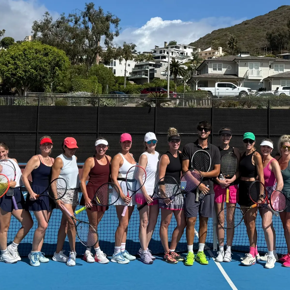 LBTA community — players gathered on an outdoor court