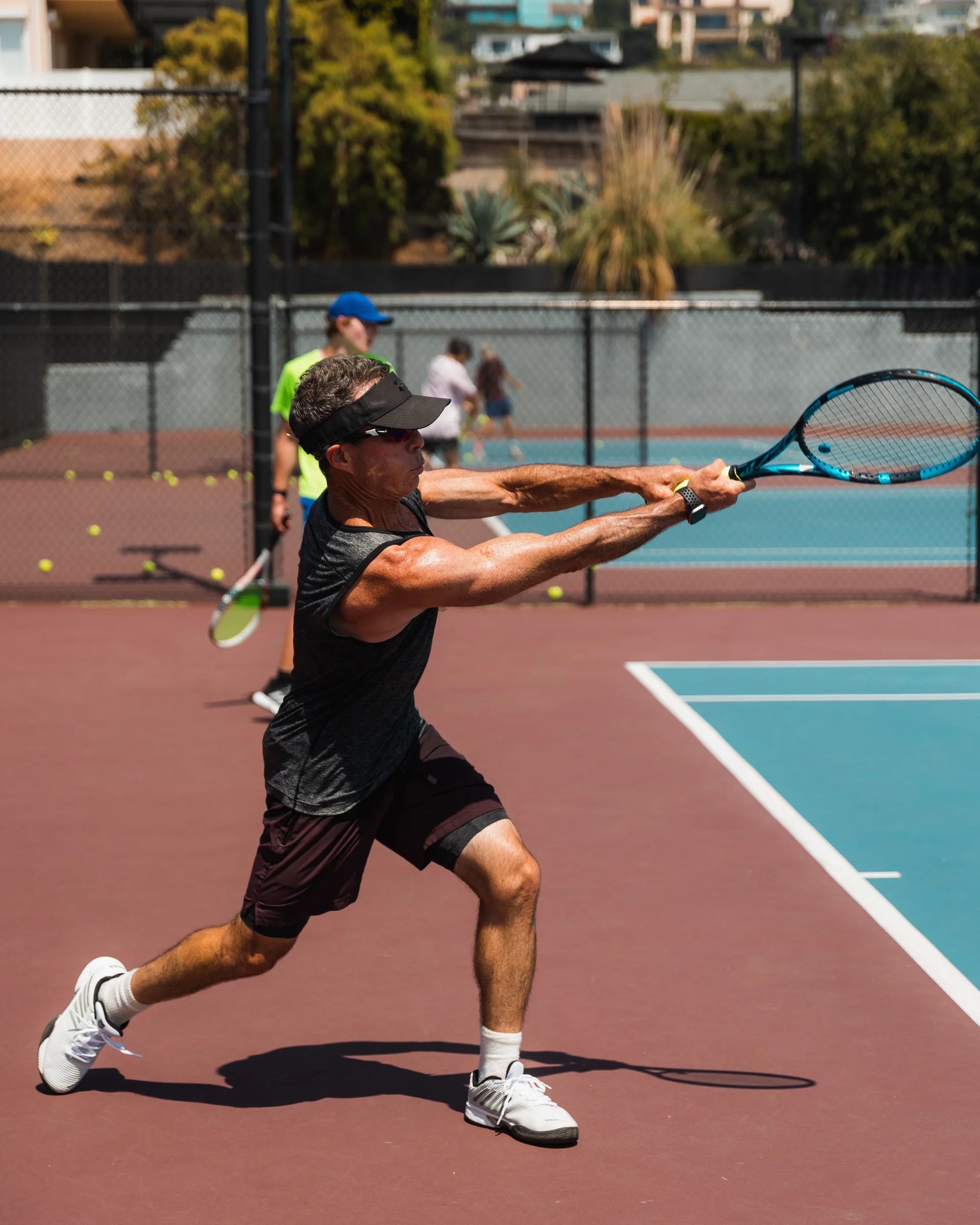 A junior player training at LBTA